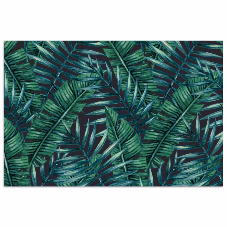 Jungle - Bladeren - Tropisch poster papier klein -3d