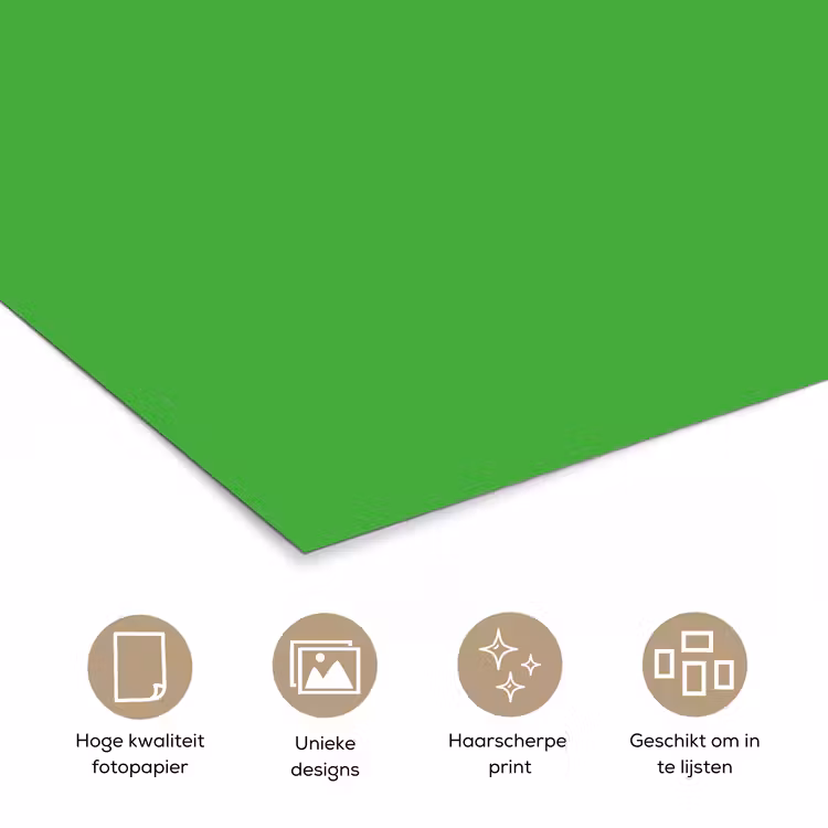 Kelly - Green - Groen poster papier klein 62 -closeup_NL