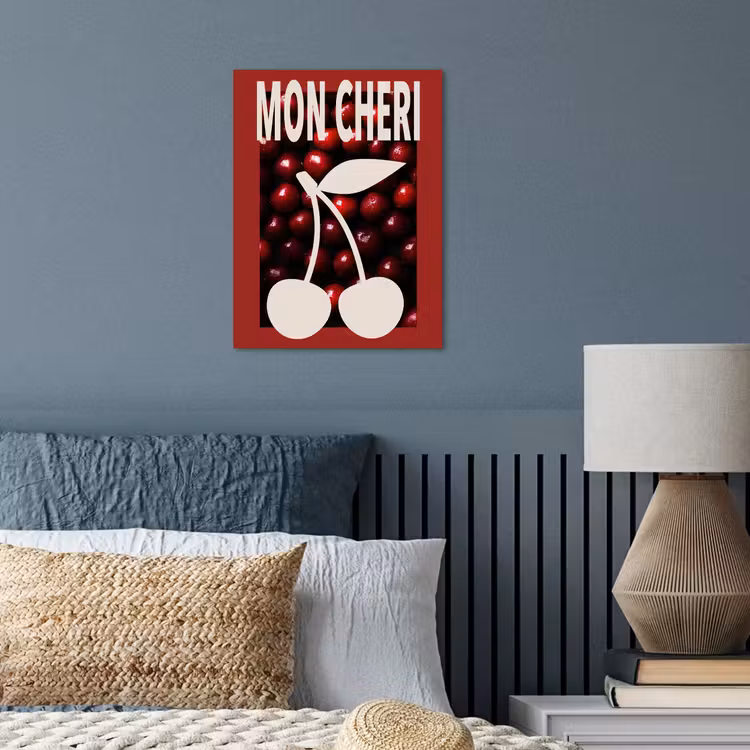 Kersen - Illustratie - Rood poster papier klein -sfeer2