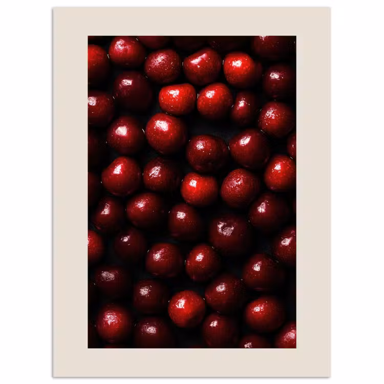 Kersen - Rood poster papier klein -3d