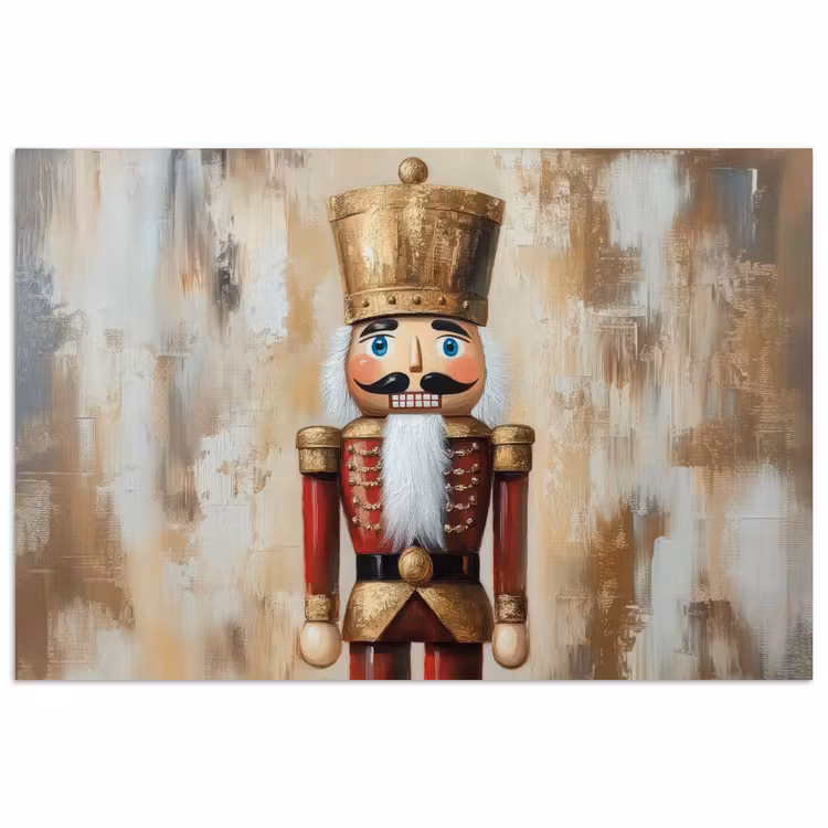 Kerst - Poppetje - Abstract poster papier klein -3d