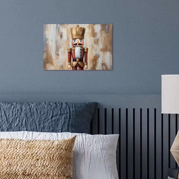 Kerst - Poppetje - Abstract poster papier klein -sfeer2