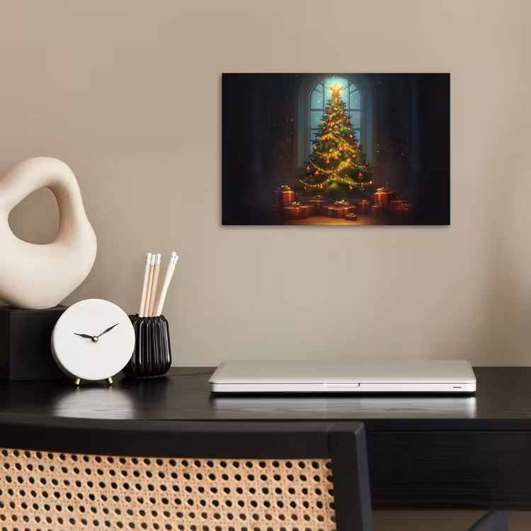 Kerstboom - Cadeau - Kerst - Winter poster papier klein -sfeer1