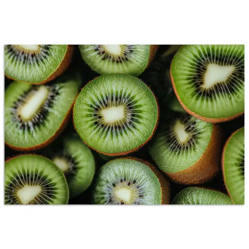 Kiwi - Fruit - Groen poster papier klein -3d