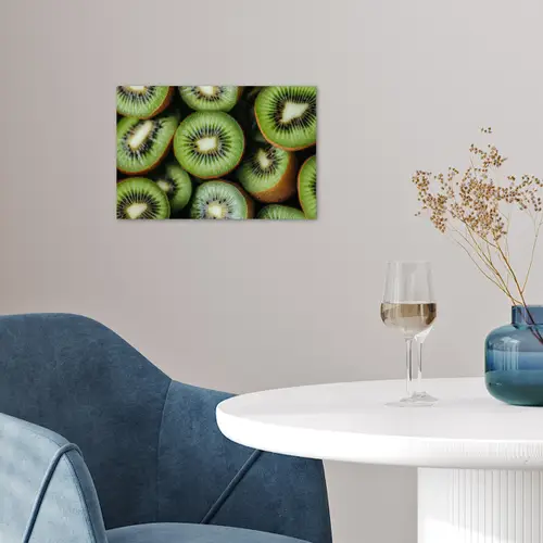 Kiwi - Fruit - Groen poster papier klein -sfeer3