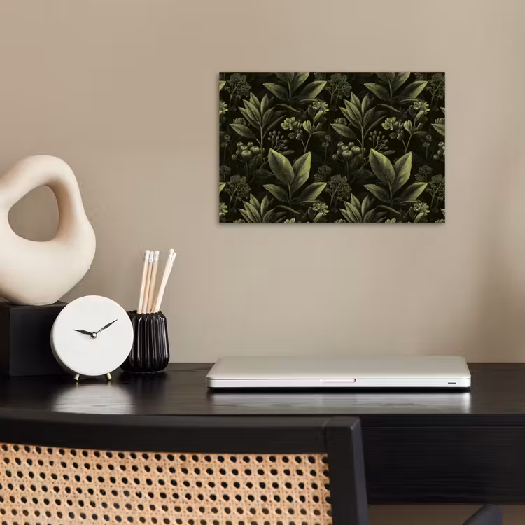 Klassiek - Donker - Botanisch - Planten poster papier klein 62 -sfeer1