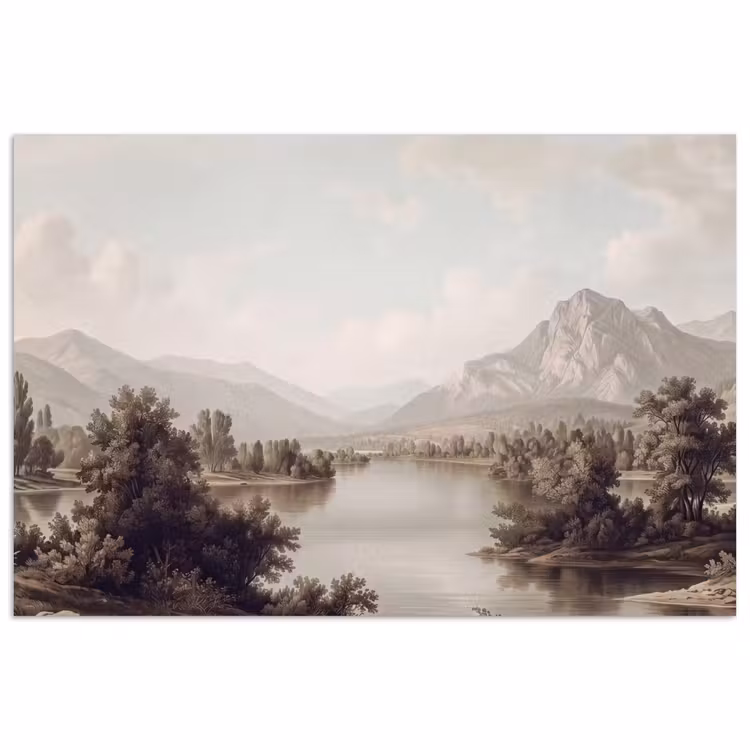 Klassiek - Landschap - Sereen poster papier klein -3d