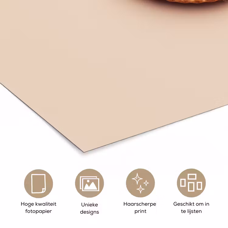 Koekje - Kruimels - beige poster papier klein -closeup_NL