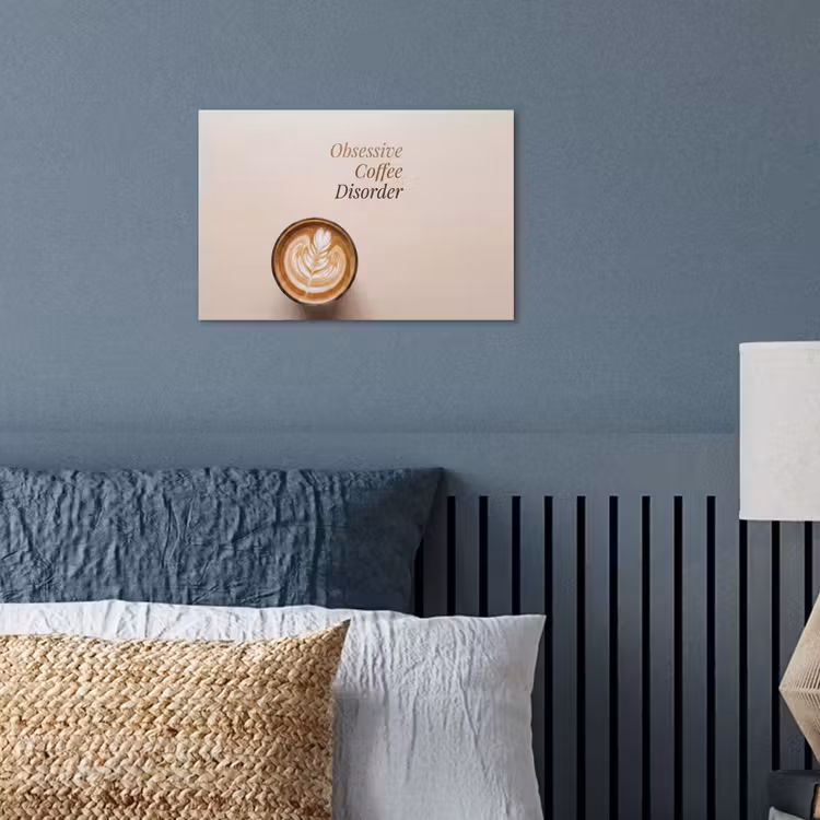 Koffie - Obessive Coffee Disorder - Beige poster papier klein -sfeer2