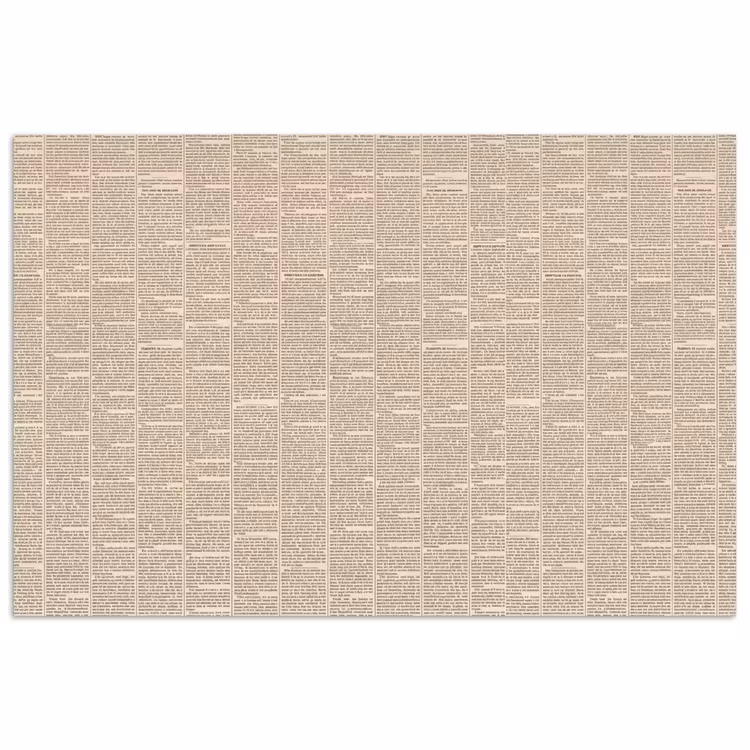 Krant - Nieuws - Historisch - Vintage - Beige poster papier klein -3d