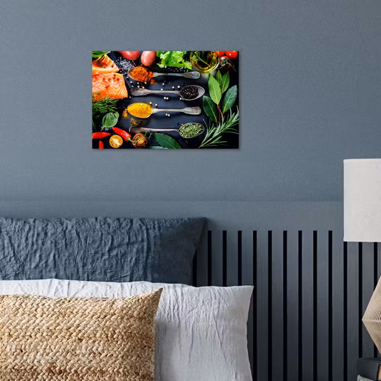 Kruiden - Lepels - Keuken - Specerijen poster papier klein -sfeer2