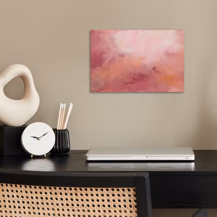 Kunst - Vloeiend - Pastel - Abstract poster papier klein -sfeer1