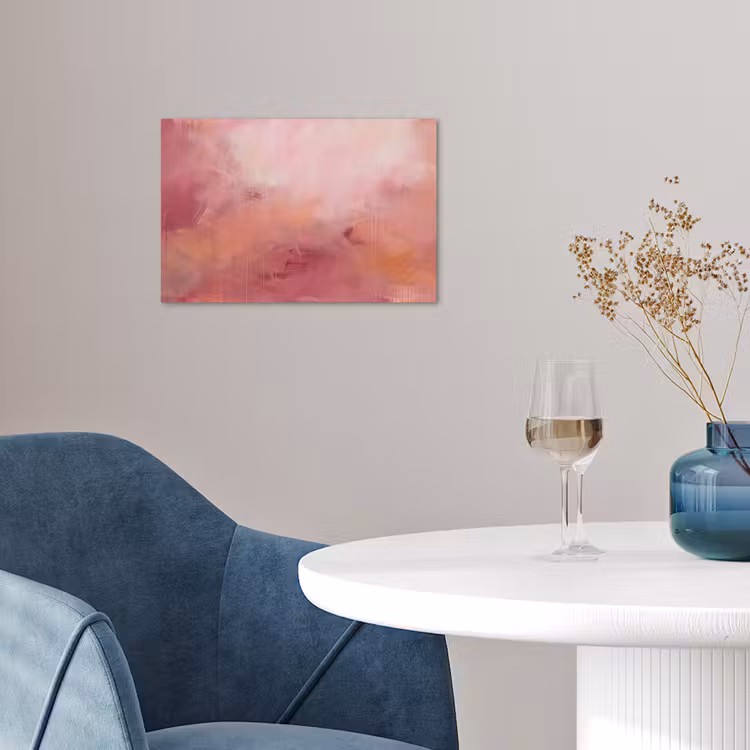 Kunst - Vloeiend - Pastel - Abstract poster papier klein -sfeer3