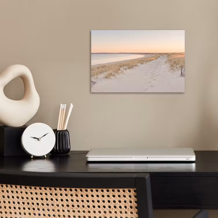 Kustlijn - Horizon - Hek poster papier klein -sfeer1
