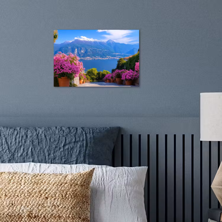 Lake Como - Italië - Landschap poster papier klein -sfeer2