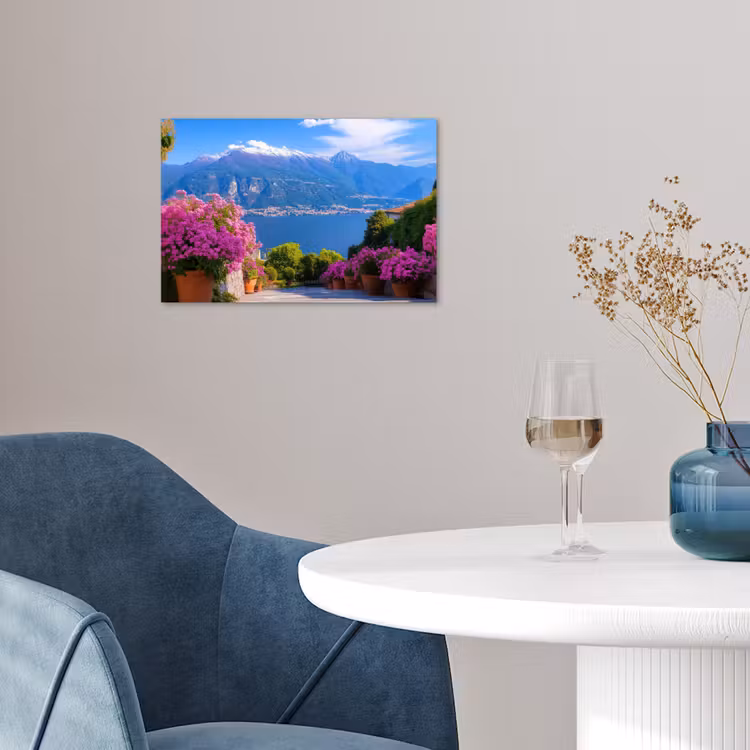 Lake Como - Italië - Landschap poster papier klein -sfeer3