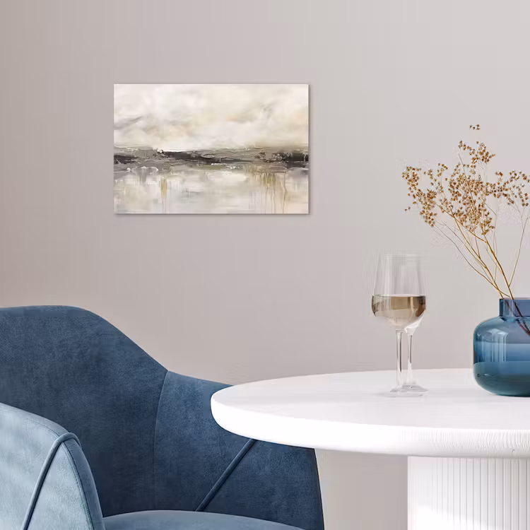 Landschap - Horizon - Natuur - Abstract - Neutraal poster papier klein -sfeer3
