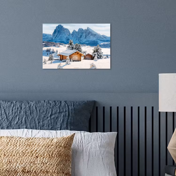 Landschap - Winter - Sneeuw poster papier klein -sfeer2