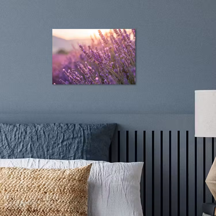 Lavendel - Paars - Zonlicht poster papier klein -sfeer2