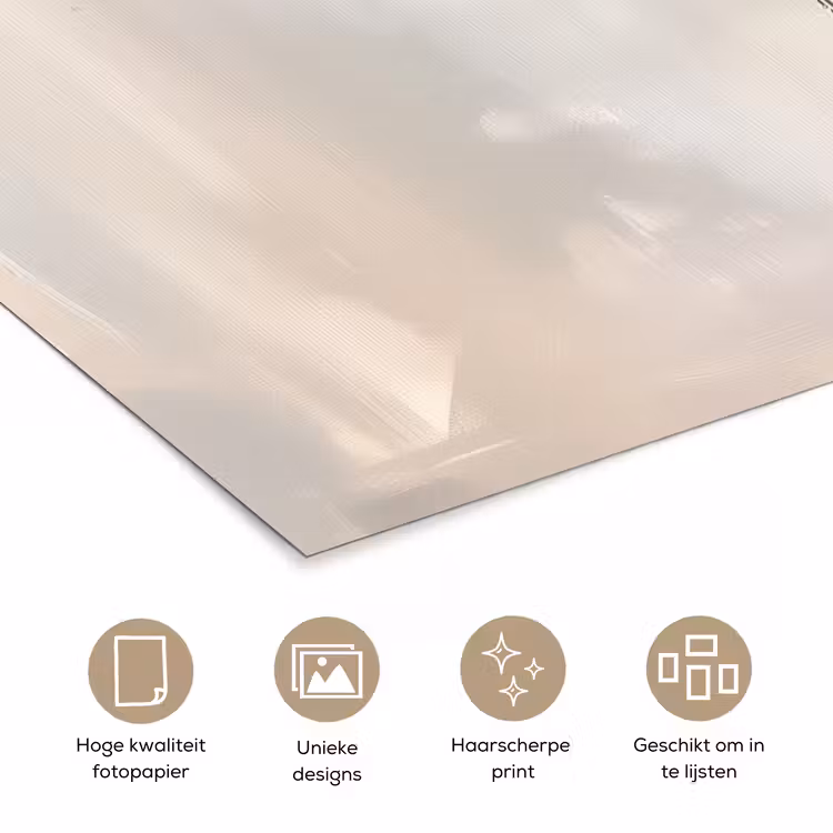 Lepel - Verf - Zilver poster papier klein -closeup_NL