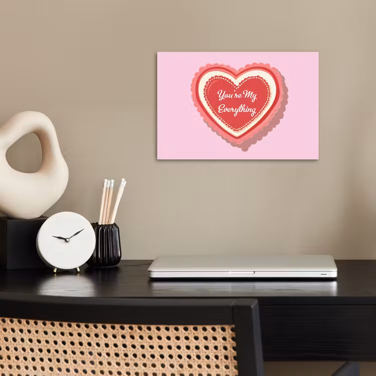 Liefde - Hart - Valentijn poster papier klein -sfeer1