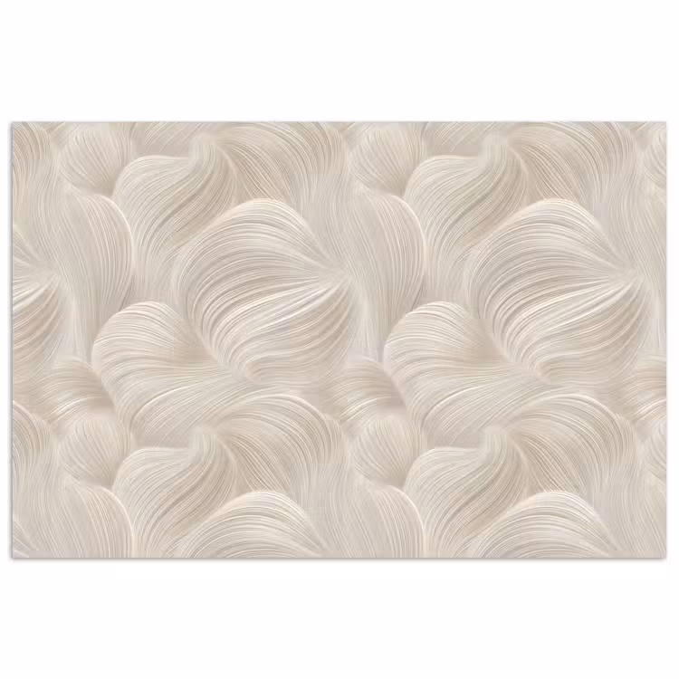 Lijnen - Waaier - Beige poster papier klein 62 -3d