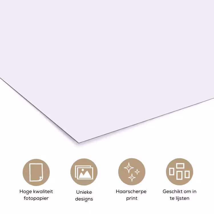 Lilac - Luxe - Paars poster papier klein 62 -closeup_NL