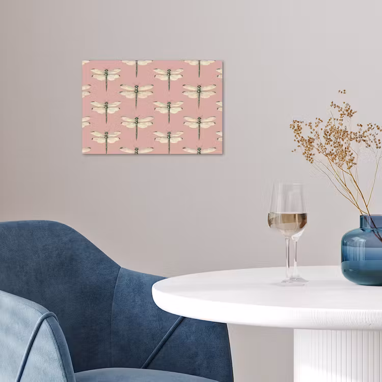 Lillibellen - Patroon - Roze poster papier klein 62 -sfeer3