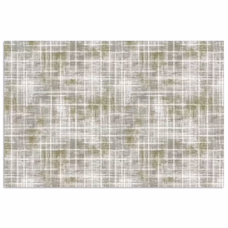Linnen - Patroon - Groen poster papier klein 62 -3d