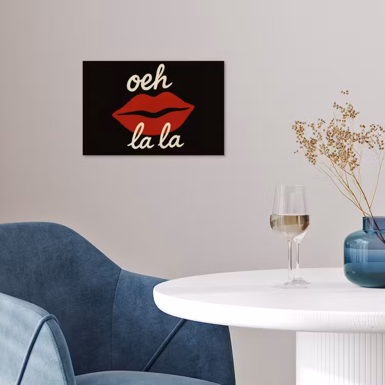 Lip - Rood - Quote poster papier klein -sfeer3