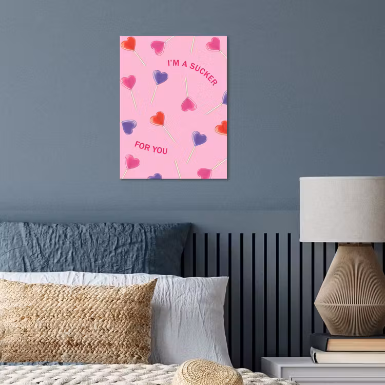 Lolly - Valentijn - Illustratie - Snoep poster papier klein -sfeer2