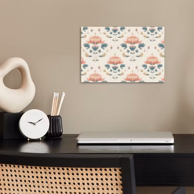 Lotus - Bloemen - Roze poster papier klein 62 -sfeer1