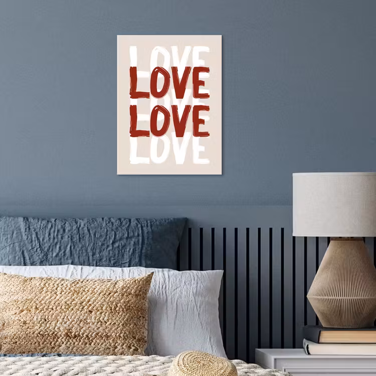 Love - Rood - Tekst poster papier klein -sfeer2
