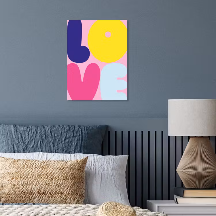 Love - Valentijn - Kleurrijk poster papier klein -sfeer2