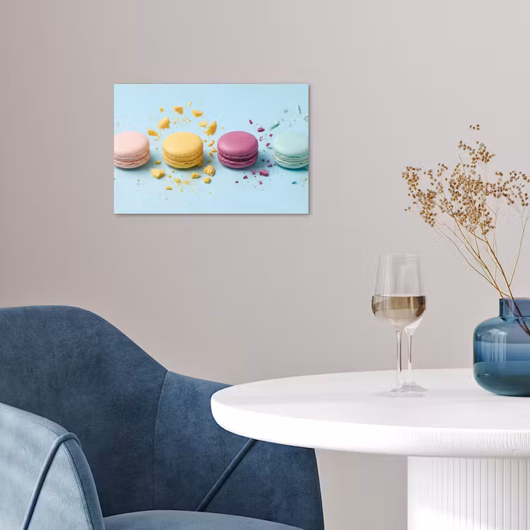 Macarons - Kleurrijk - Pastel poster papier klein -sfeer3