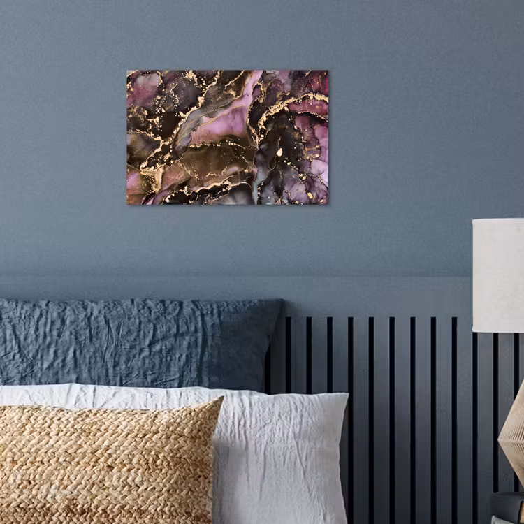 Marmer - Gold - Steen - Abstract poster papier klein -sfeer2