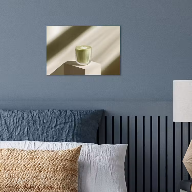 Matcha - Glas - Groen - Minimalistisch poster papier klein -sfeer2