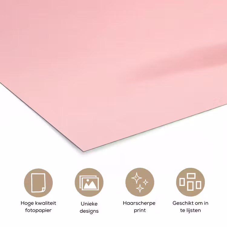 Matroos - Eend - Roze poster papier klein -closeup_NL