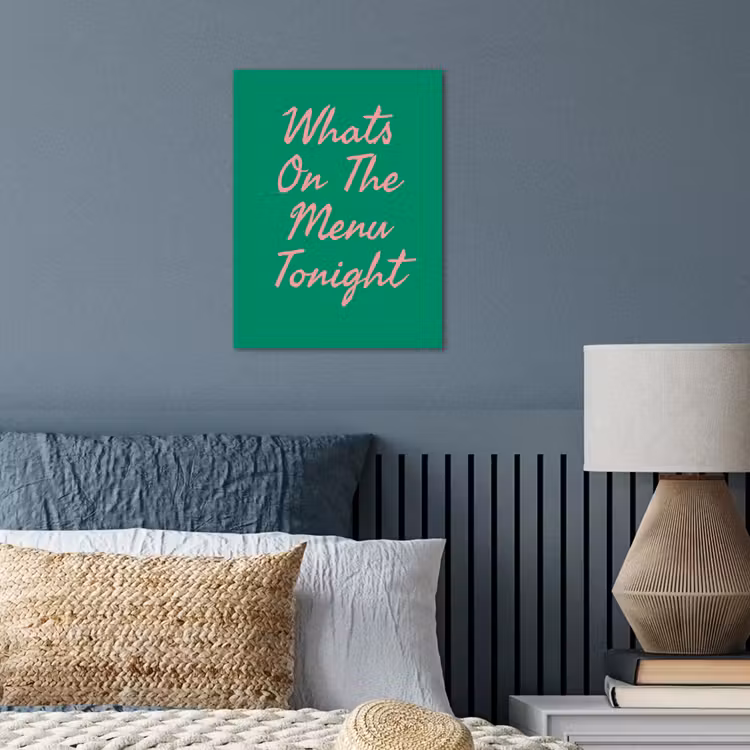 Menu - Quote - Roze poster papier klein -sfeer2