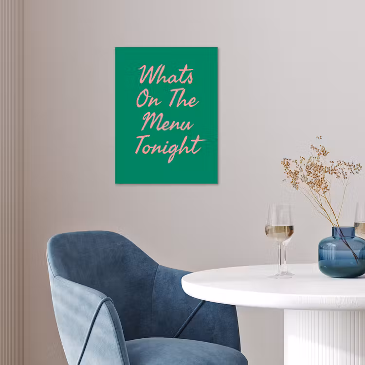 Menu - Quote - Roze poster papier klein -sfeer3