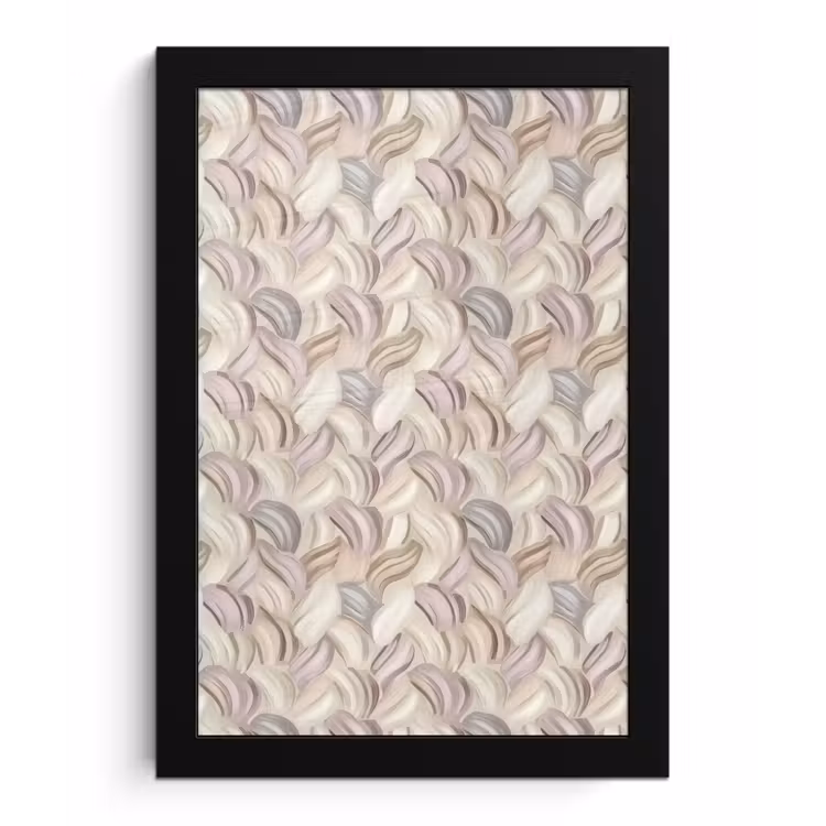 Abstract - Golvend - Pastel fotolijst zwart zonder passe partout klein 224 -3d