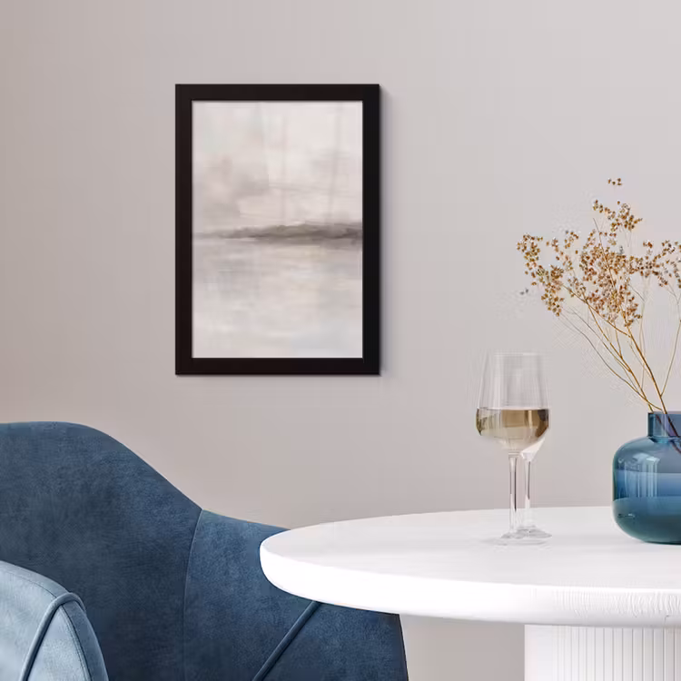 Abstract - Landschap - Nevel - Modern - Grijs fotolijst zwart zonder passe partout klein -sfeer4