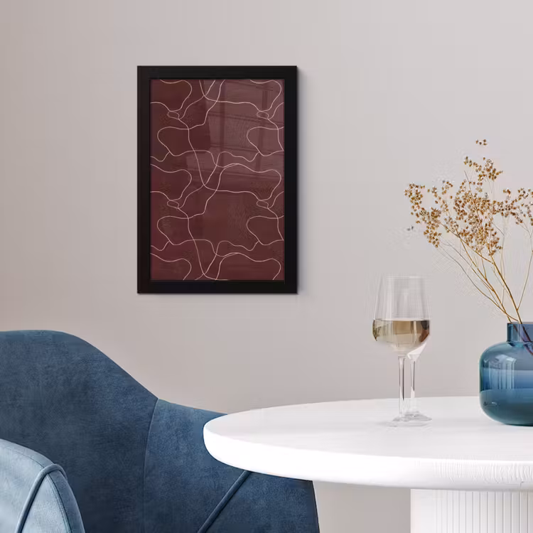 Abstract - Modern - Bruin fotolijst zwart zonder passe partout klein 224 -sfeer4