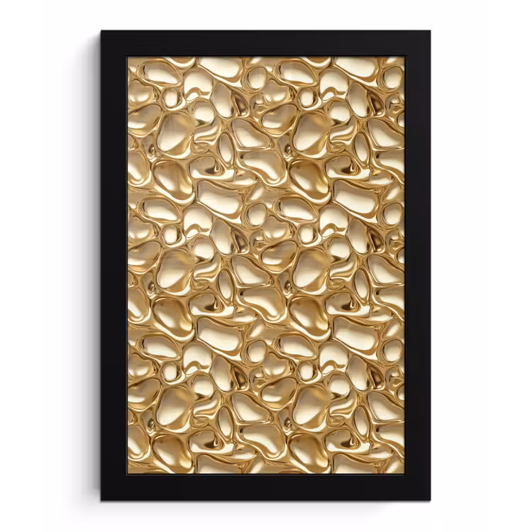 Abstract - Modern - Goud fotolijst zwart zonder passe partout klein 224 -3d