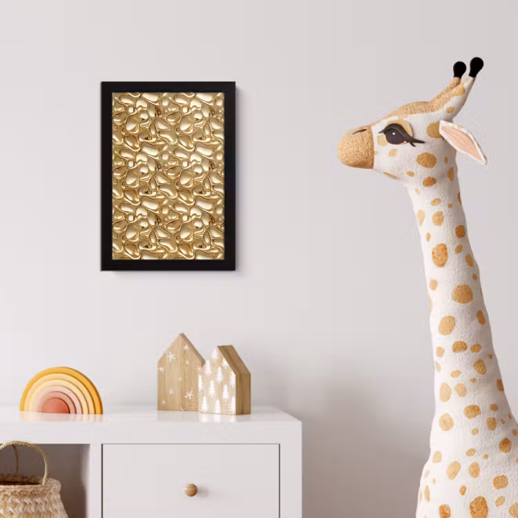 Abstract - Modern - Goud fotolijst zwart zonder passe partout klein 224 -usfeer4_kinderkamer