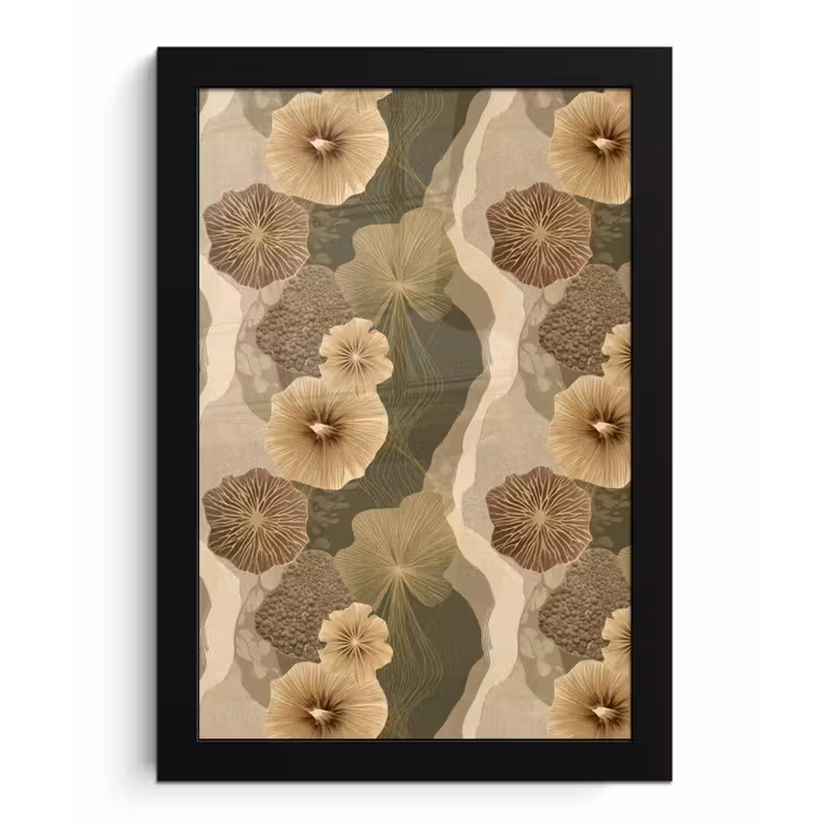 Abstract - Modern - Groen fotolijst zwart zonder passe partout klein 224 -3d