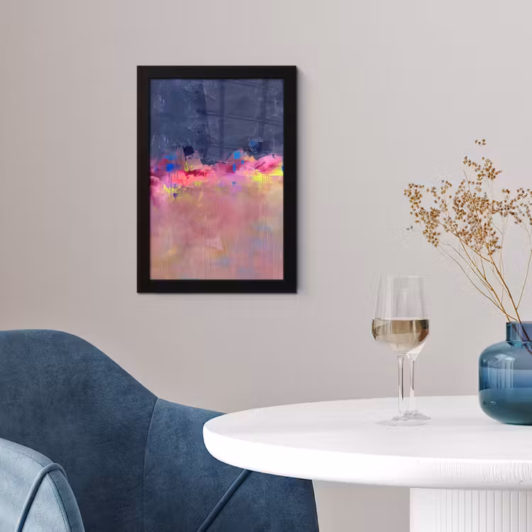 Abstract - Textuur - Kleuren - Modern - Roze fotolijst zwart zonder passe partout klein -sfeer4