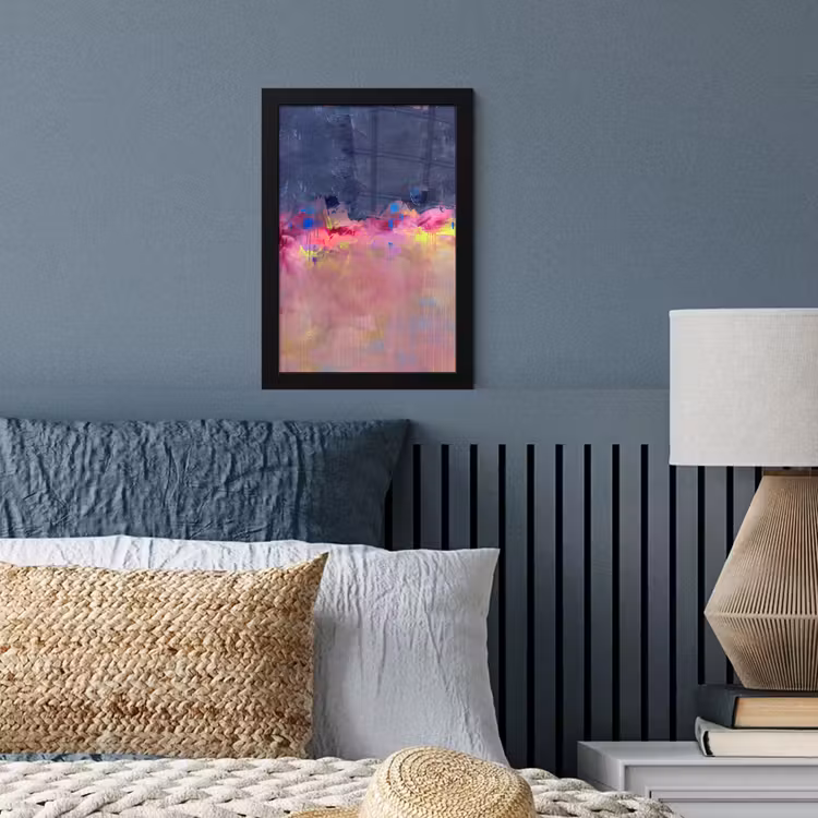 Abstract - Textuur - Kleuren - Modern - Roze fotolijst zwart zonder passe partout klein -sfeer3