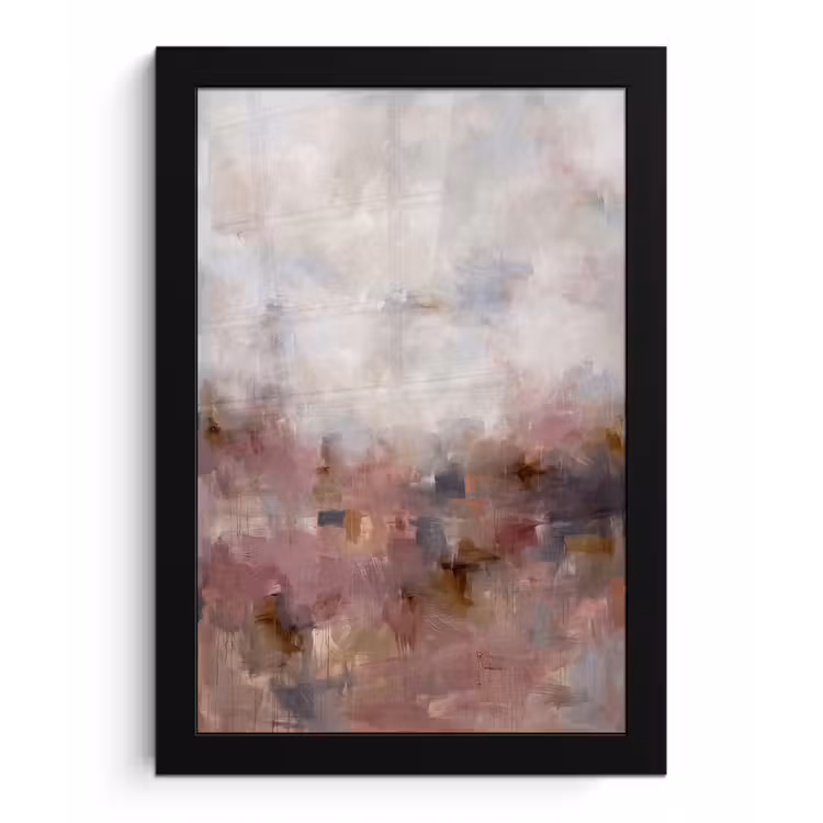 Abstract - Vloeiend - Kunst - Modern - Beige fotolijst zwart zonder passe partout klein -3d