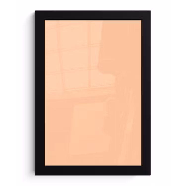 Apricot - Blush - Nude fotolijst zwart zonder passe partout klein 224 -3d